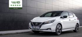 Το Nissan LEAF e+ απέσπασε την κορυφαία “πράσινη” βαθμολογία από το Green NCAP